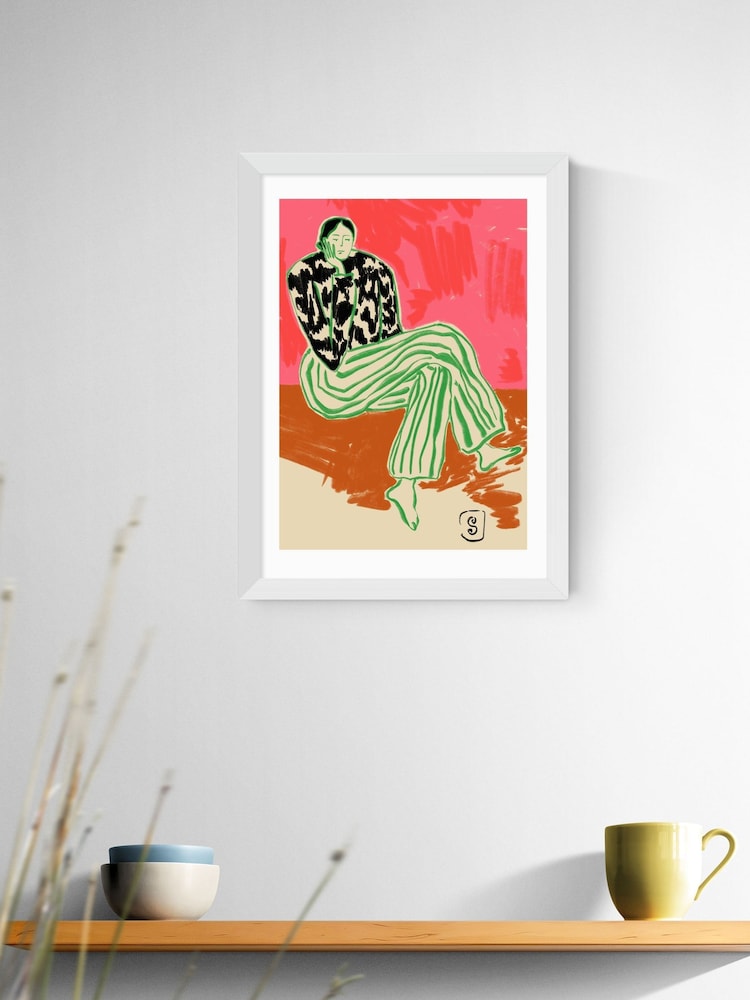 East End Prints White Calm Wall Art Print by Sandra Poliakov - Image 1 of 2