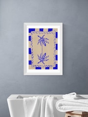 East End Prints White Coastal Charm Wall Art Print by Shatha Dafai - Image 1 of 2