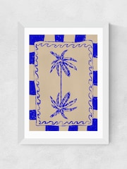 East End Prints White Coastal Charm Wall Art Print by Shatha Dafai - Image 2 of 2