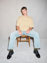 Stone Brown Heavyweight Boxy EDIT T-Shirt - Image 1 of 8