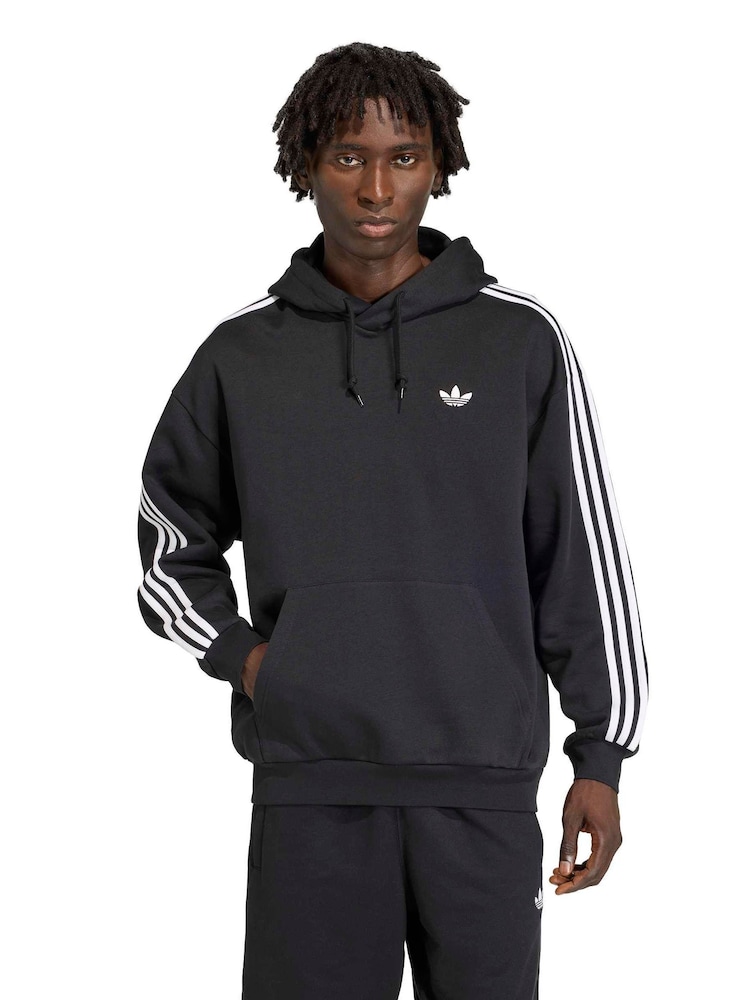adidas Originals Black Classics 3 Stripes Hoodie - Image 1 of 6 adidas Originals Black Classics 3 Stripes Hoodie - Image 1 of 6