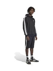 adidas Originals Black Classics 3 Stripes Hoodie - Image 3 of 6