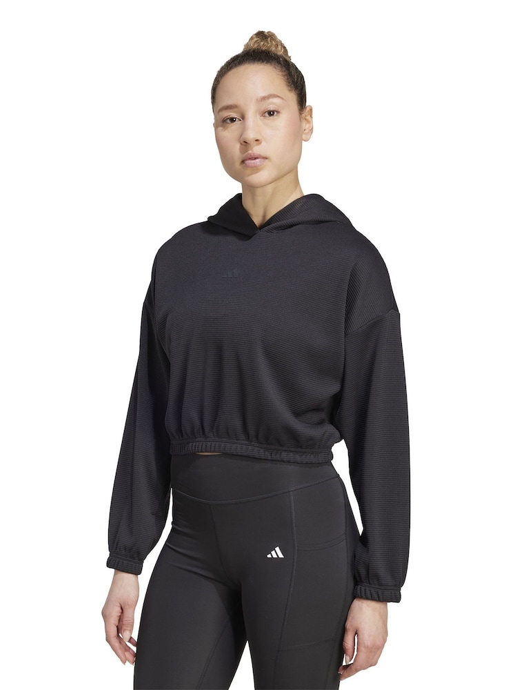 adidas Black Yoga Cover-Up - Image 1 of 6