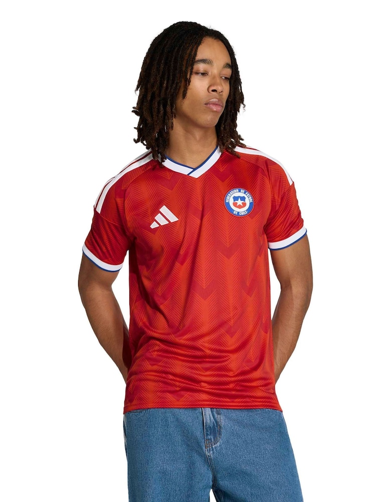 adidas Red Chile 26 Home Jersey - Image 1 of 7 adidas Red Chile 26 Home Jersey - Image 1 of 7