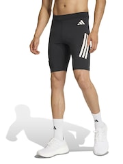 adidas Black adi365 Iconic Running Short Tights - Image 1 of 6