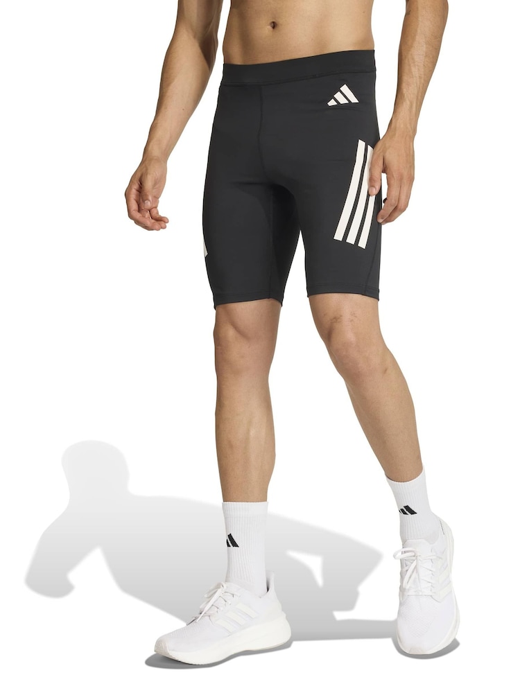 adidas Black adi365 Iconic Running Short Tights - Image 1 of 6