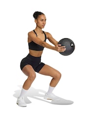 adidas Black Optime Workout Medium Support Bra - Image 3 of 8