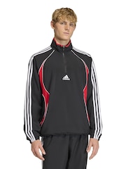 adidas Originals Black Teamgeist Half Zip Sweatshirt - Image 1 of 6