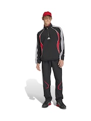 adidas Originals Black Teamgeist Half Zip Sweatshirt - Image 3 of 6