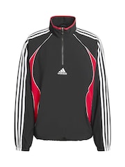 adidas Originals Black Teamgeist Half Zip Sweatshirt - Image 6 of 6