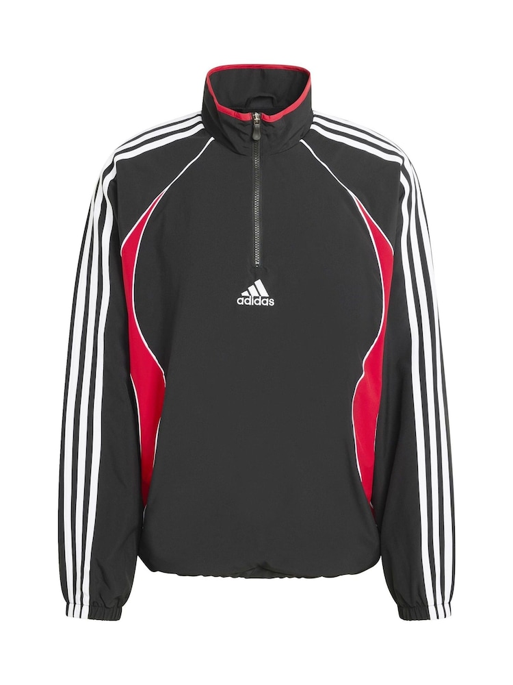 adidas Originals Black Teamgeist Half Zip Sweatshirt - Image 6 of 6