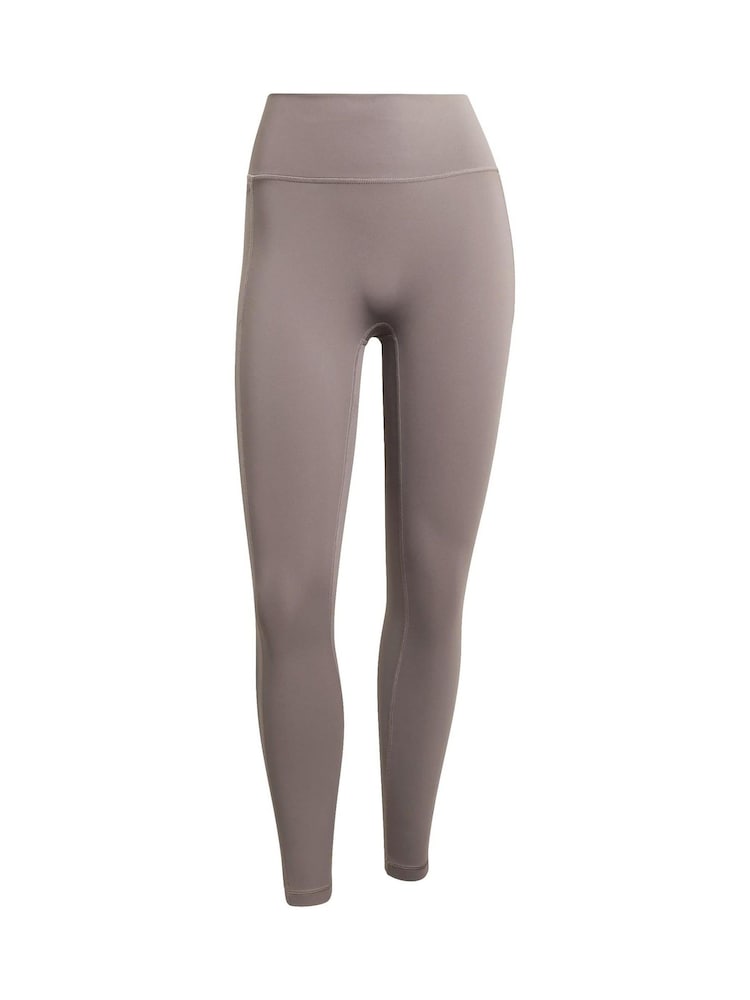 adidas Brown Optime Workout 3-Stripes 7/8 Leggings - Image 7 of 7 adidas Brown Optime Workout 3-Stripes 7/8 Leggings - Image 7 of 7