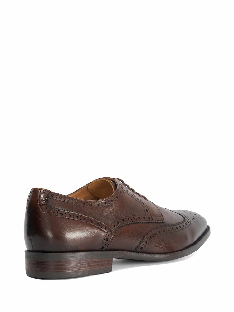 بني - Dune London Flexi Sole Sunni Derby Shoes - Image 2 of 5