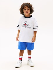 Tommy Hilfiger Wavy Flag Graphic T-Shirt And Sweat Shorts Set - Imaginea 2 din 6