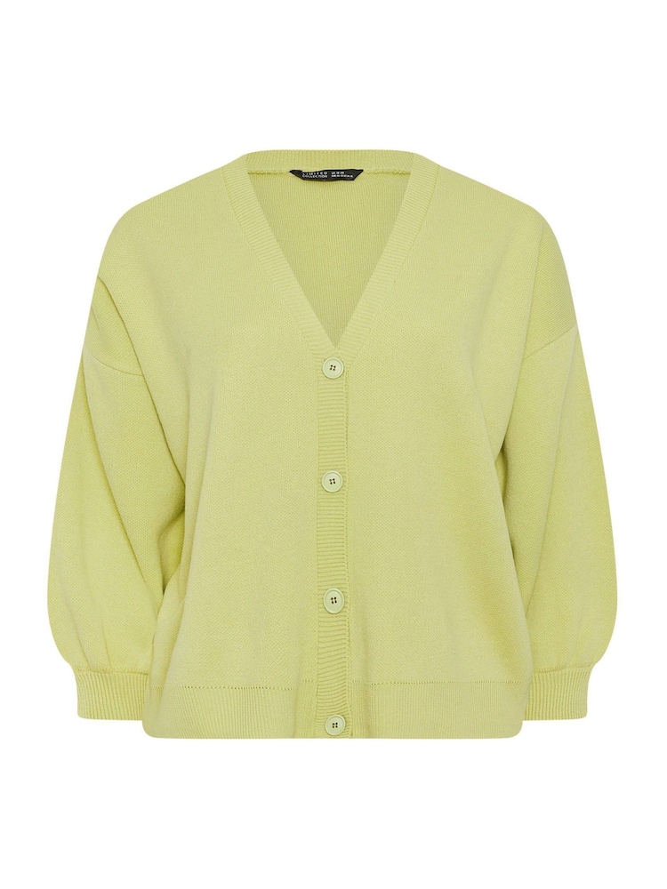 Yours Curve Green Limited Balloon Sleeve Cardigan - Image 5 of 5