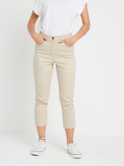 M&Co Natural Petite Cropped Jeans - Image 1 of 4