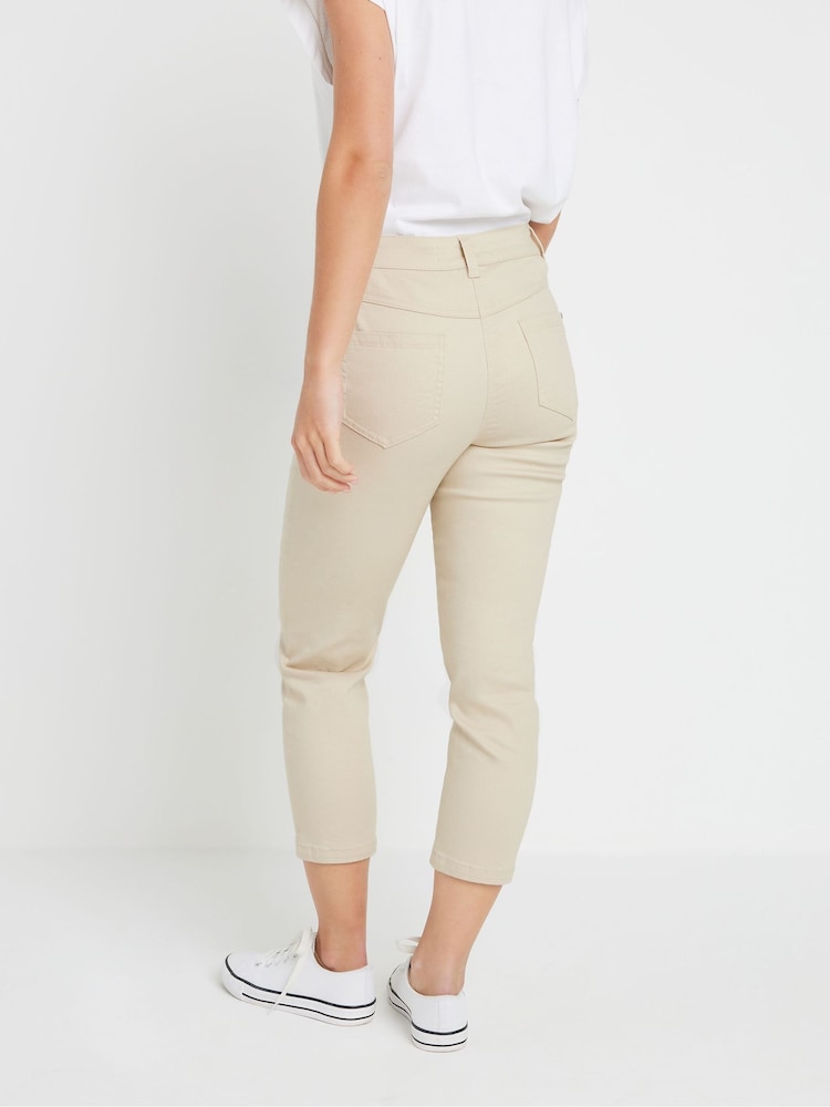 M&Co Natural Petite Cropped Jeans - Image 2 of 4