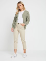 M&Co Natural Petite Cropped Jeans - Image 3 of 4