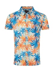 レッド - Weird Fish Faraway 半袖プリントシャツ - 画像 5 / 6