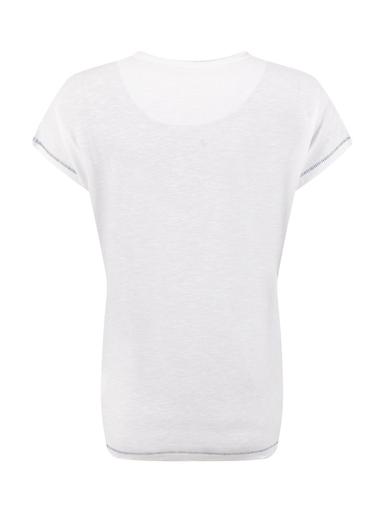 أبيض - Weird Fish Walking Club Front Print Graphic T-Shirt - صورة 6 من 6