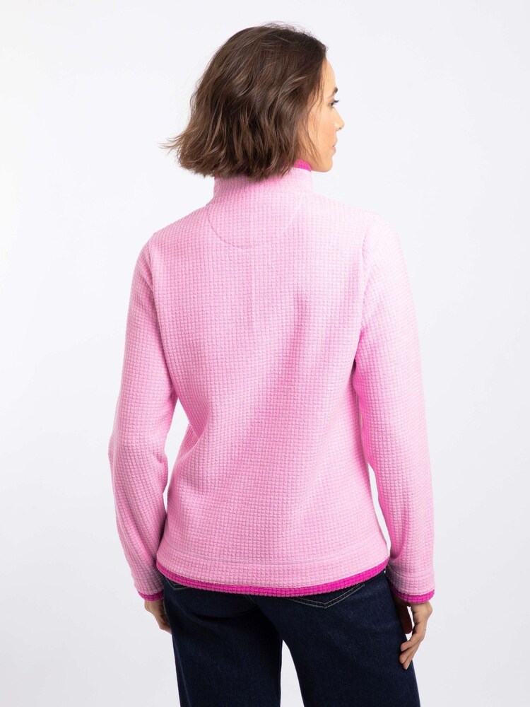 Weird Fish Pink Beye Quarter  Zip Grid Fleece - Image 2 of 7