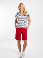 Weird Fish Blue Liora Embroidered Pocket T-Shirt - Image 3 of 6