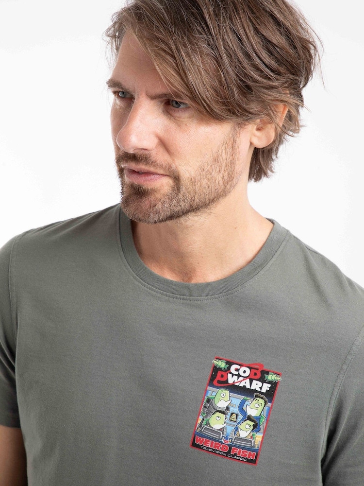 Weird Fish Grey Cod Dwarf Back Print Artist T-Shirt - Image 2 of 5