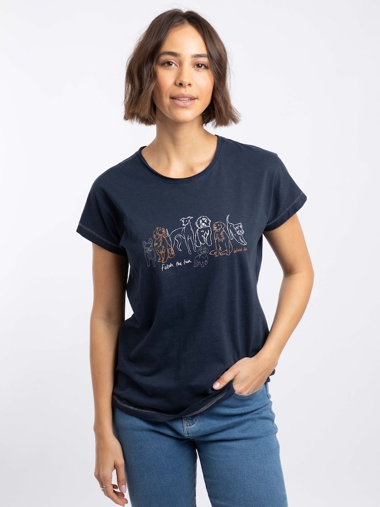 Weird Fish Fetch Front Print Graphic T-Shirt - תמונה 1 מתוך 7