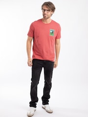 レッド - Weird Fish Holy Whale バックプリント アーティスト Tシャツ - 画像 3 / 6