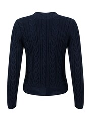Weird Fish Blue Constance Cable Knit Cardigan - Image 9 of 9