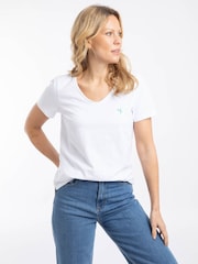 Weird Fish White Hailey V-Neck T-Shirt - Image 1 of 7