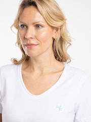 Weird Fish White Hailey V-Neck T-Shirt - Image 4 of 7