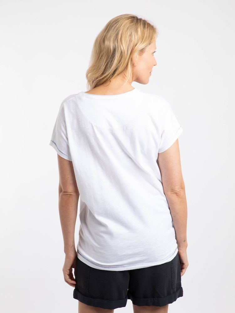 Weird Fish White Sea Lover Lobster Front Print Graphic T-Shirt - Image 2 of 6 Weird Fish White Sea Lover Lobster Front Print Graphic T-Shirt - Image 2 of 6