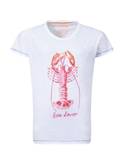Weird Fish White Sea Lover Lobster Front Print Graphic T-Shirt - Image 5 of 6