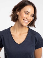 Weird Fish Blue Milne Jersey Dobby T-Shirt - Image 4 of 8