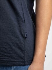 Weird Fish Blue Milne Jersey Dobby T-Shirt - Image 6 of 8