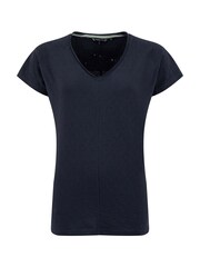 Weird Fish Blue Milne Jersey Dobby T-Shirt - Image 7 of 8