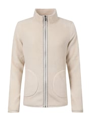 Weird Fish Cream Lucille Lightweight Full Zip Borg Fleece - Image 7 of 8