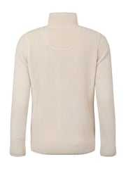 Weird Fish Cream Lucille Lightweight Full Zip Borg Fleece - Image 8 of 8