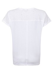 أبيض - Weird Fish Milne Jersey Dobby T-Shirt - صورة 7 من 7