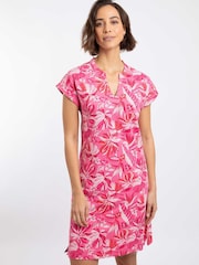 ピンク - Weird Fish Suffolks Printed Jersey Dress - 画像 1 / 7