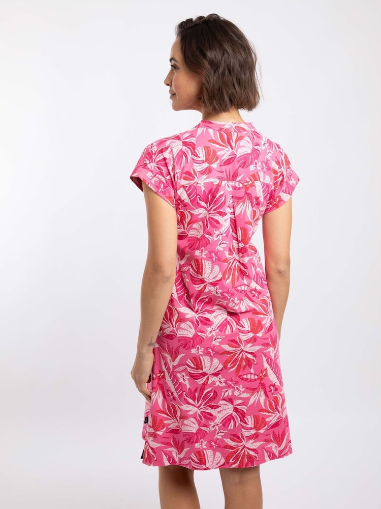 ピンク - Weird Fish Suffolks Printed Jersey Dress - 画像 2 / 7