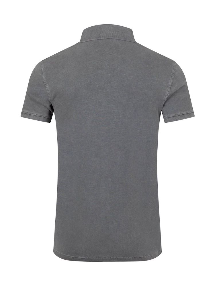 Weird Fish Black Indy Slub Polo Shirt - Image 7 of 7