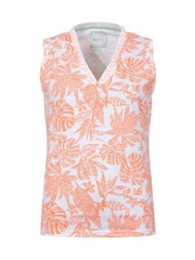 Weird Fish Orange Nonno Printed Jersey Vest - Image 6 of 7