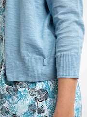 Weird Fish Blue Limon Lightweight Outfitter Cardigan - Image 4 of 6