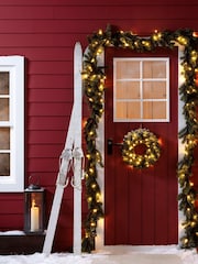 Lights4fun Black Large Slate Grey Garden Lantern - Image 3 of 6