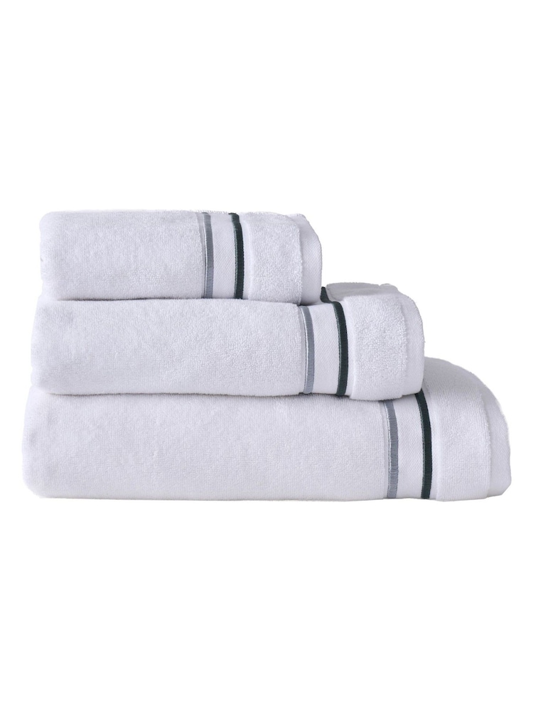 Designers Guild Silver And Slate Astor Towel - Image 13 of 13