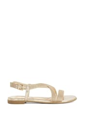 Dune London Metallic Lope Casual Sandals - Image 2 of 6