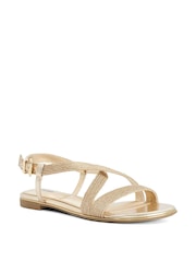 Dune London Metallic Lope Casual Sandals - Image 4 of 6