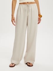 Cotton On Natural Haven Wide Leg Trousers - Image 4 of 5